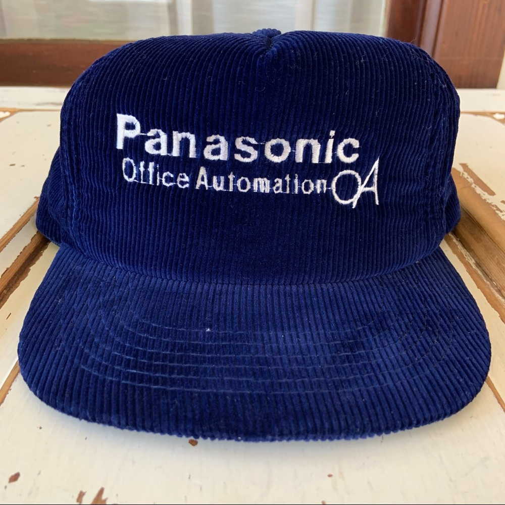 Vintage 1990’s Panasonic Corduroy Snap Back Hat